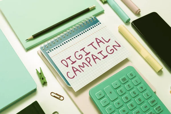 Inscreva Exibindo Campanha Digital Esforço Visão Geral Negócios Apresentado Por — Fotografia de Stock