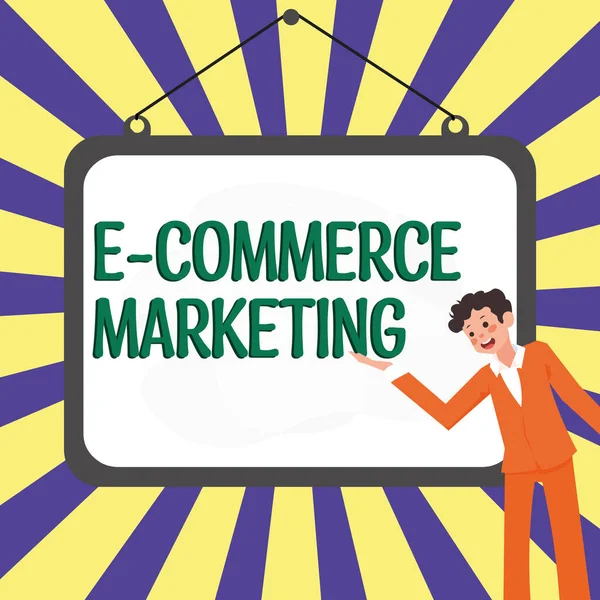 Escrita Exibindo Texto Commerce Marketing Business Overview Business Que Vende — Fotografia de Stock