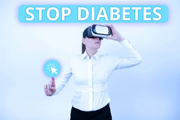 Inspiration Zeigt Anzeichen Von Diabetes Stoppen Word Für Blutzuckerspiegel Ist — Stockfoto