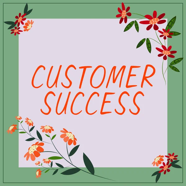 Customer Success Internet Concept Kunden Erzielen Gewünschte Ergebnisse Bei Der — Stockfoto
