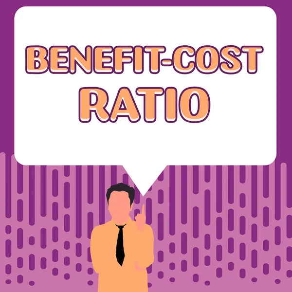 Inspiratie Met Teken Benefit Cost Ratio Business Showcase Relatie Tussen — Stockfoto