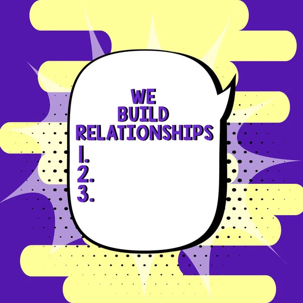 Texte Inspirant Build Relationships Business Showcase Développer Processus Réussite Croissance — Photo