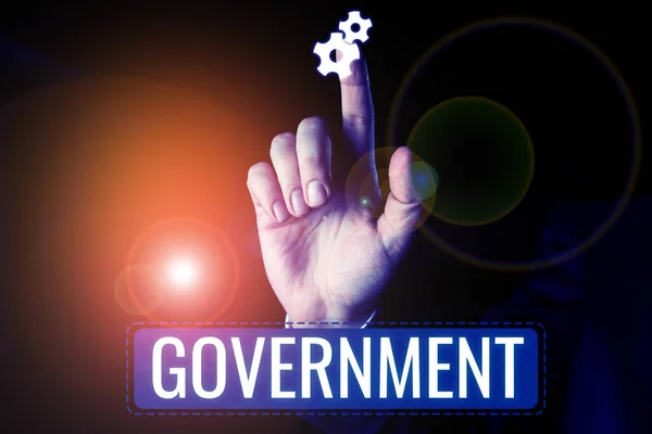 Writing Displaying Text Government Conceptual Photo Group People Authority Govern — Stock Photo, Image
