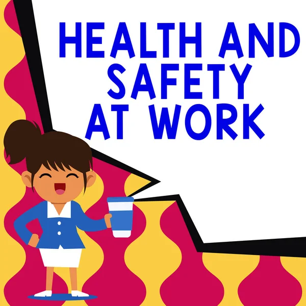 Indicación Conceptual Salud Seguridad Trabajo Concepto Que Significa Procedimientos Seguros — Foto de Stock