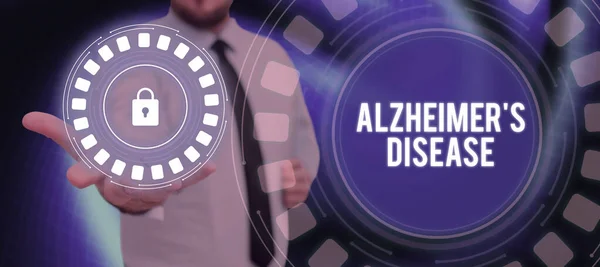 Inspiracja Pokazując Objawy Choroby Alzheimera Internet Concept Zaawansowane Pogorszenie Psychiczne — Zdjęcie stockowe