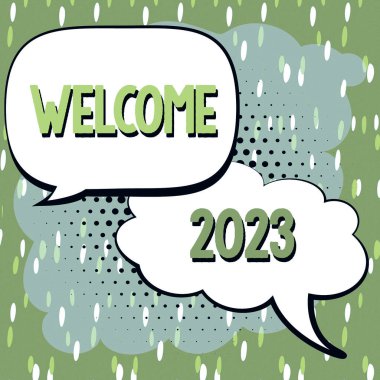 El yazısı Hoşgeldiniz 2023, Yeni Yıl Şovu Yeni Yıl Kutlaması Tebrik Etmek İçin Motivasyon