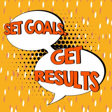 İlham kaynağı olan Set Hedefleri, Sonuçları Alma, Hedefleri Belirleme üzerine Yazılan Sözcük bunları gerçekleştirmek için çalışmalarını gösteren metin