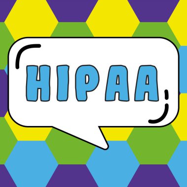 Kavramsal görüntü Hipaa, İş Konsepti Kısaltma Sağlık Sigortası Taşınabilirliği anlamına gelir
