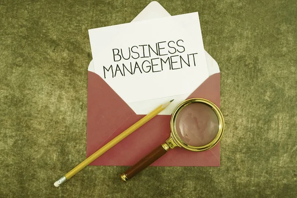 Testo Ispiratore Business Management Parola Supervisionare Coordinamento Delle Operazioni Aziendali — Foto Stock