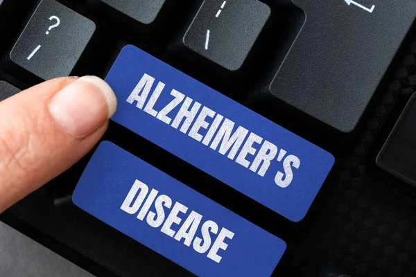Text Ukazující Inspiraci Alzheimerova Choroba Koncepční Foto Pokročilé Mentální Poškození — Stock fotografie