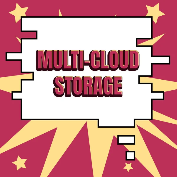 Вдохновение Показывающее Знак Multi Cloud Storage Business Overview Use Multiple — стоковое фото