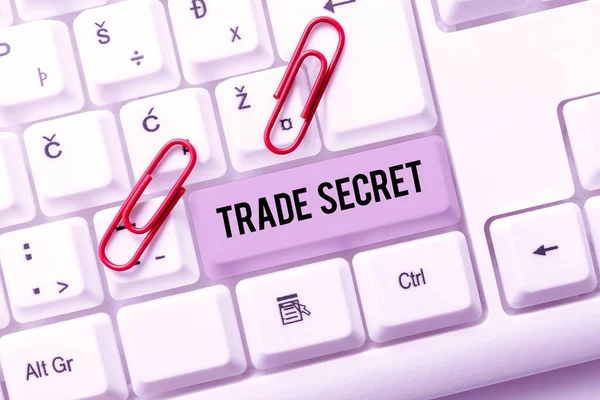 Exibição Conceitual Trade Secret Internet Concept Informações Confidenciais Sobre Produto — Fotografia de Stock