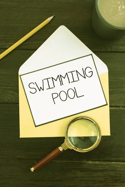 Handschrift Text Schwimmbad Internet Konzept Struktur Entwickelt Wasser Für Freizeitaktivitäten — Stockfoto