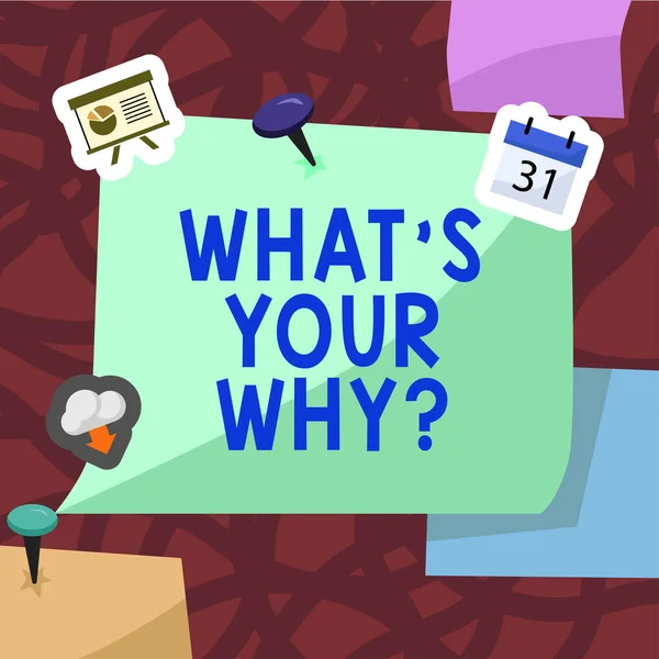 Texto Escritura Mano What Your Why Question Enfoque Negocios Molesto — Foto de Stock