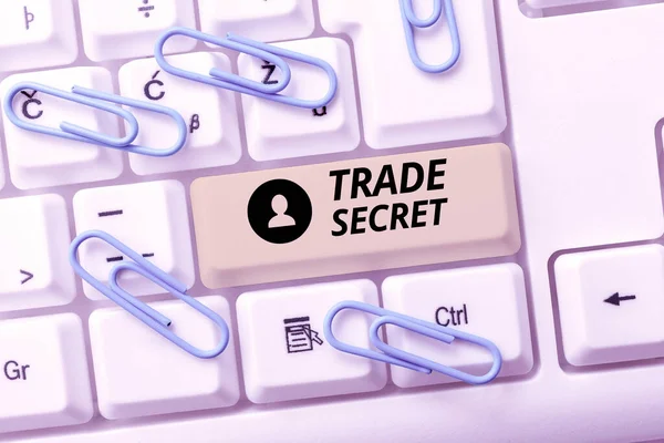 Legenda Conceitual Trade Secret Word Confidential Information Product Propriedade Intelectual — Fotografia de Stock