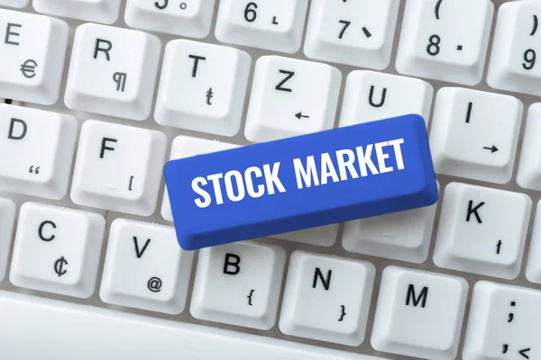 Conceptuele Caption Stock Market Business Concept Bijzondere Markt Waar Aandelen — Stockfoto
