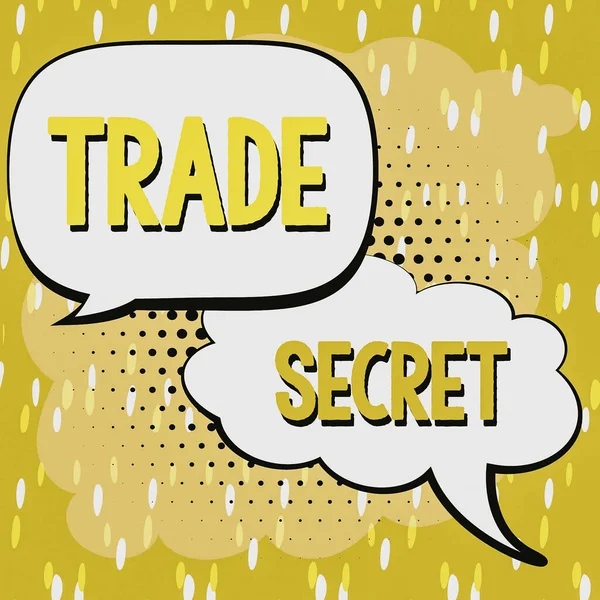 Text Caption Presenting Trade Secret Internet Concept Confidential Information Product — Stock Photo, Image