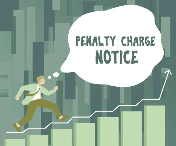 Texto Que Muestra Inspiración Penalty Charge Notice Business Idea Multas —  Fotos de Stock