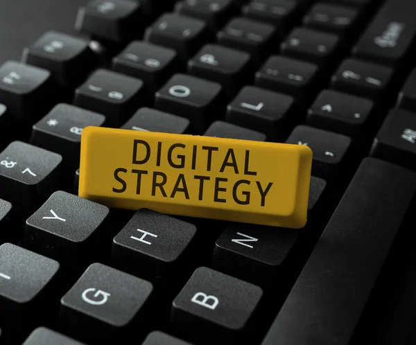 디지털 Digital Strategy 텍스트 Text Caption 데이터 자산의 비즈니스 이익을 — 스톡 사진
