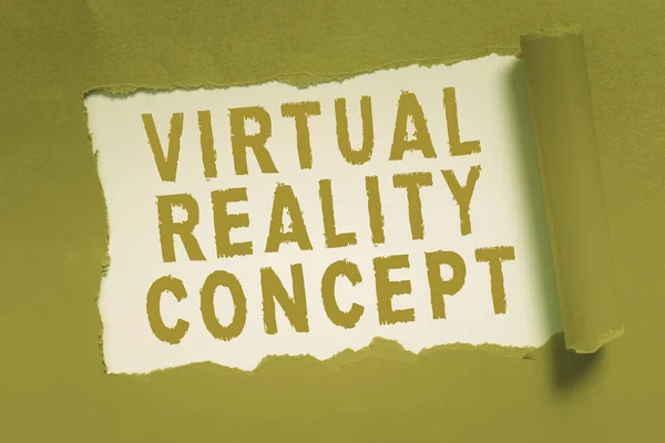 Legenda Texto Apresentando Conceito Realidade Virtual Visão Geral Negócio Ambiente — Fotografia de Stock