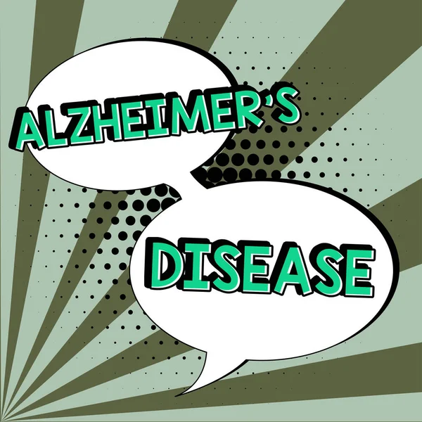 Wyświetlanie Koncepcyjne Choroba Alzheimera Internet Concept Zaawansowane Pogorszenie Psychiczne Występujące — Zdjęcie stockowe