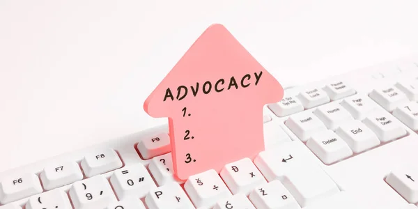 Inspiration Showing Sign Advocacy Word Written Profession Legal Advocate Lawyer — Stock Photo, Image