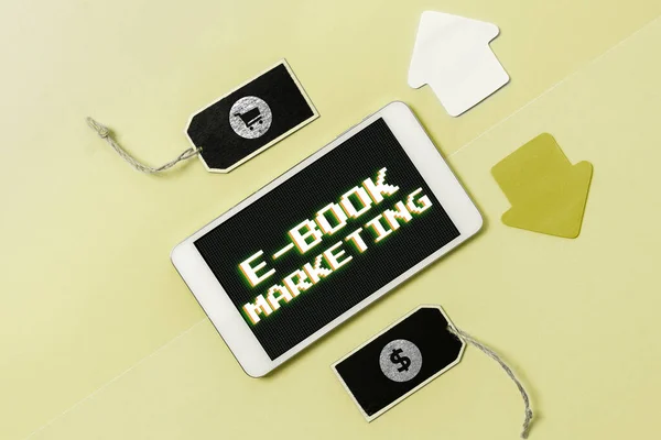 Inspiracja Pokazująca Znak Book Marketing Business Idea Plik Cyfrowy Który — Zdjęcie stockowe