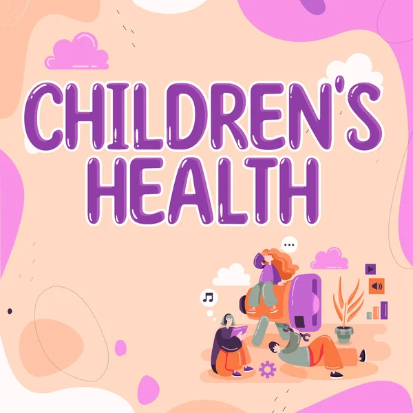 아동의 건강에 질병이나 아이에게 — 스톡 사진