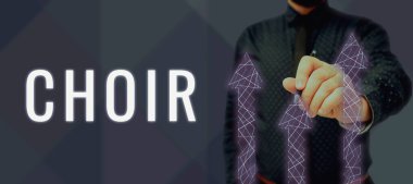 Koro ve Kelime, koro şarkıları söylemek için organize edilmiş bir grupta yazılı.