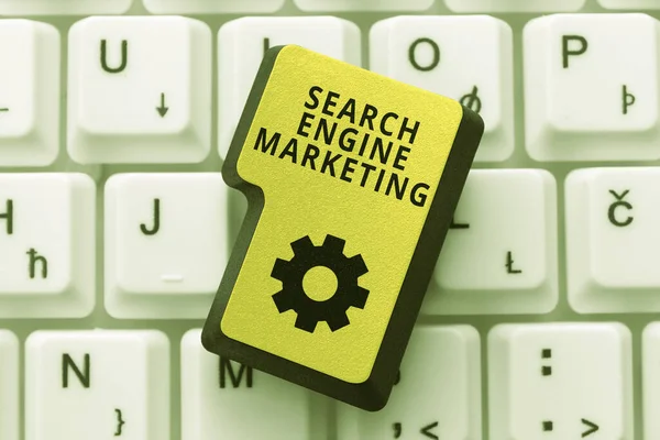 Conceptual Display Search Engine Marketing Business Approach Online Digital Optimization — Stock Photo, Image