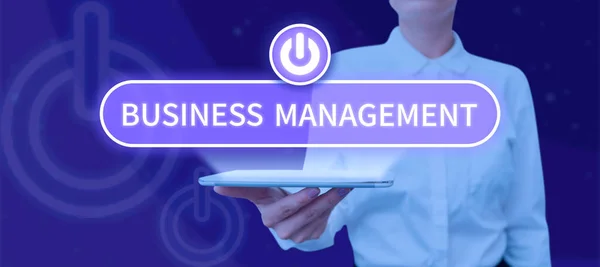Zarejestruj Wyświetlanie Business Management Internet Concept Nadzorowanie Koordynacja Operacji Biznesowych — Zdjęcie stockowe