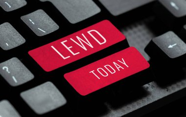 Metin yazmak Lewd, iş fikri müstehcen, kaba ve saldırganca.