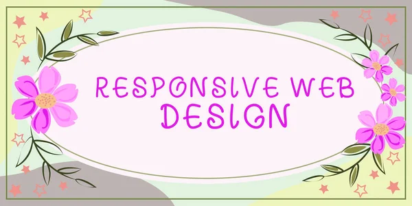 Inspiration showing sign Responsive Web Design, Word for web page creation that makes use of flexible layouts