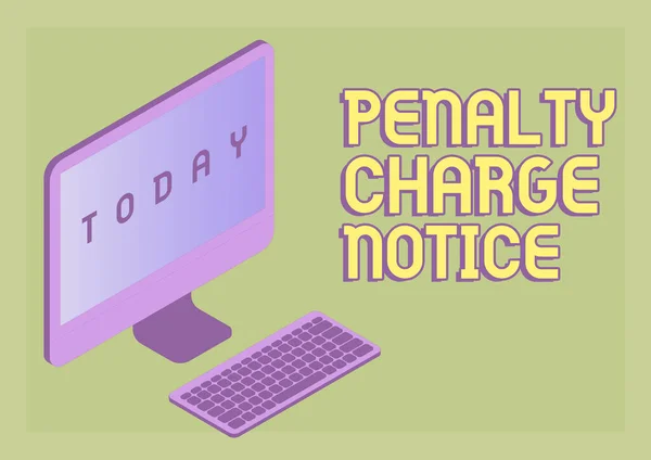 Conceptual caption Penalty Charge Notice, Business approach fines issued by the police for very minor offences