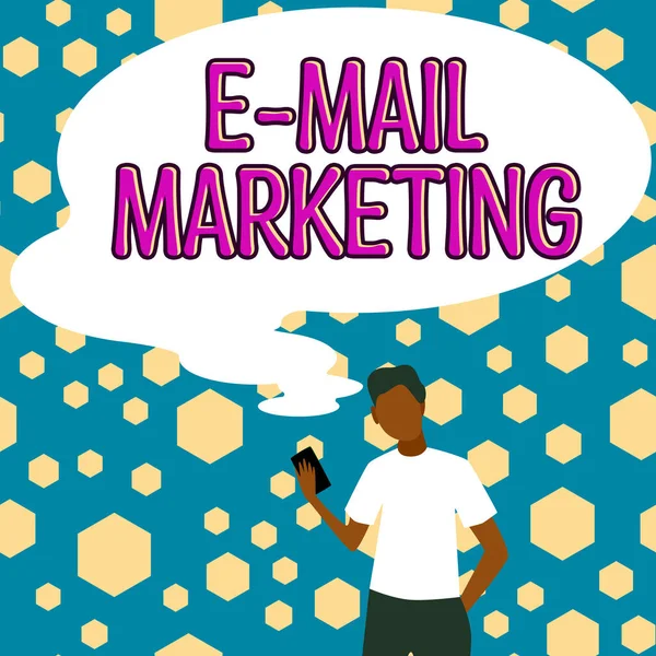 Pisanie Ręczne Mail Marketing Podejście Biznesowe Commerce Reklama Sprzedaż Online — Zdjęcie stockowe