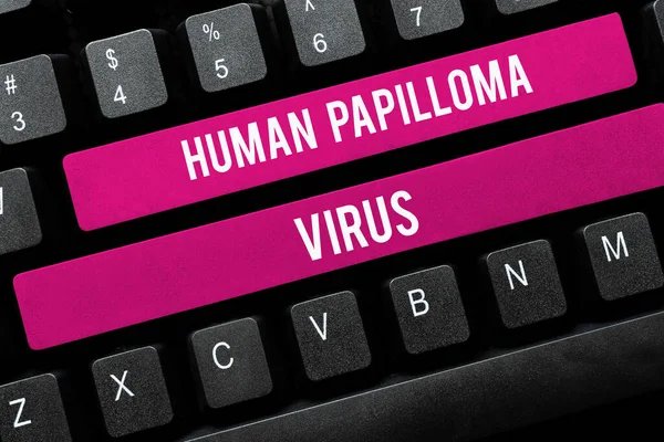 Visualizzazione Concettuale Virus Del Papilloma Umano Approccio Commerciale Malattia Infezione — Foto Stock