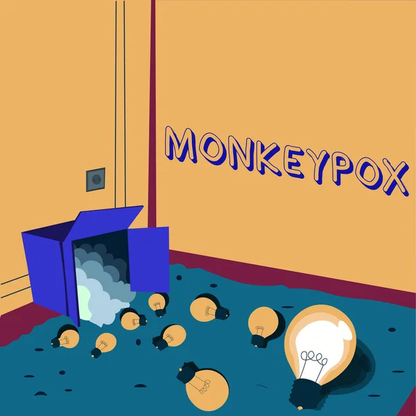 Ispirazione Mostrando Segno Monkeypox Concetto Business Poxvirus Dell Africa Causata — Foto Stock