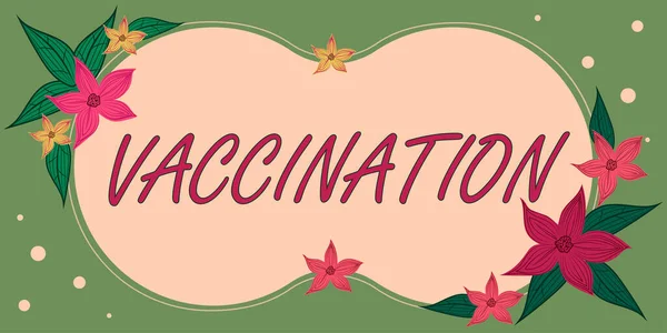 Text Ukazující Inspiraci Očkování Koncepce Znamená Léčba Která Posiluje Tělo — Stock fotografie
