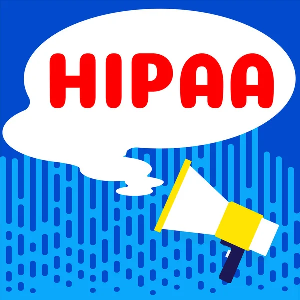 Konzeptionelle Anzeige Hipaa Word Written Acronym Steht Für Health Insurance — Stockfoto