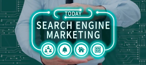 Inspiration Showing Sign Search Engine Marketing Internet Concept Online Digital — Stock Photo, Image