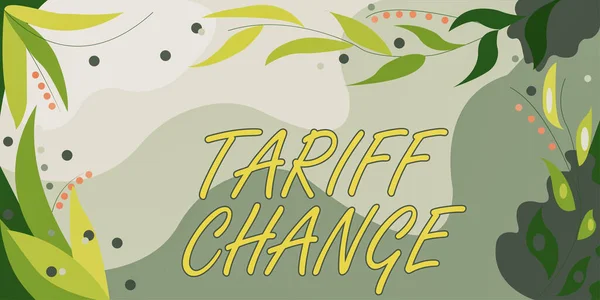 Yazısı Imzası Tarif Değişikliği Thalat Thalat Hracat Vergisi Değişikliği Mal — Stok fotoğraf