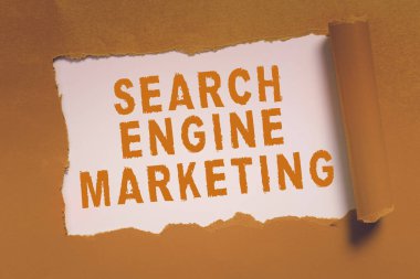 Kavramsal başlık Arama Motoru Pazarlaması, İnternet sitelerinin çevrimiçi dijital optimizasyonu ve sıralaması için sözcük