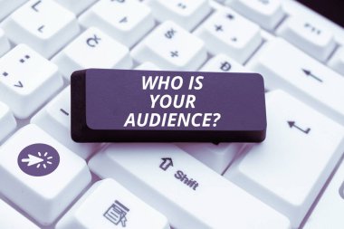 İzleyicinin Kim olduğunu gösteren metin işareti, Kimin izlediğini ya da dinlediğini gösteren sözcük