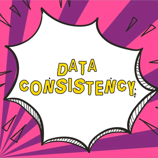 Señal Escritura Mano Coherencia Datos Los Valores Datos Idea Negocio — Foto de Stock