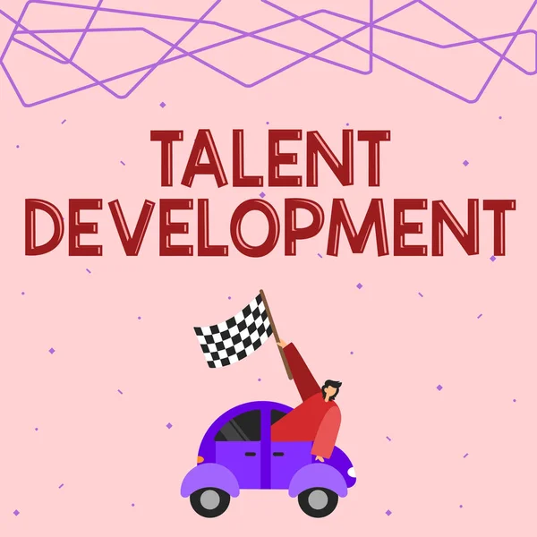 Handstilstext Talent Development Business Approach Building Skills Abilities Improving Potential — Stockfoto
