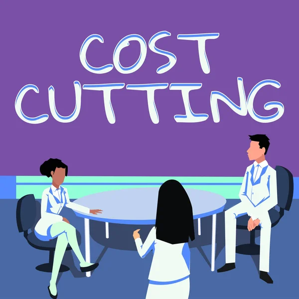 Handschriftlicher Text Cost Cutting Konzept Maßnahmen Zur Kostenreduzierung Und Gewinnverbesserung — Stockfoto