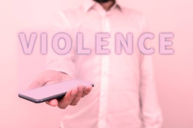 El yazısı şiddet, iş fikri fiziksel güç kullanımı zarar vermek, zarar vermek, zarar vermek ya da yok etmek için.