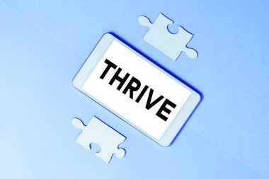 Gösterim metni yazılıyor Gelişmiş, İş vitrini Olumlu düşünmeye devam edin ve gelişmeye devam edin