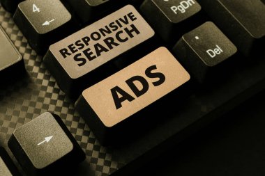 Reklamınızın gösterme olasılığını arttırmak için Kavramsal Görünüm Tepkili Arama ilanları, iş fikri