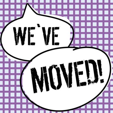 El yazısı işareti Weve Taşınmış, kavram başka bir ülkeden yaşamak anlamına geliyor.